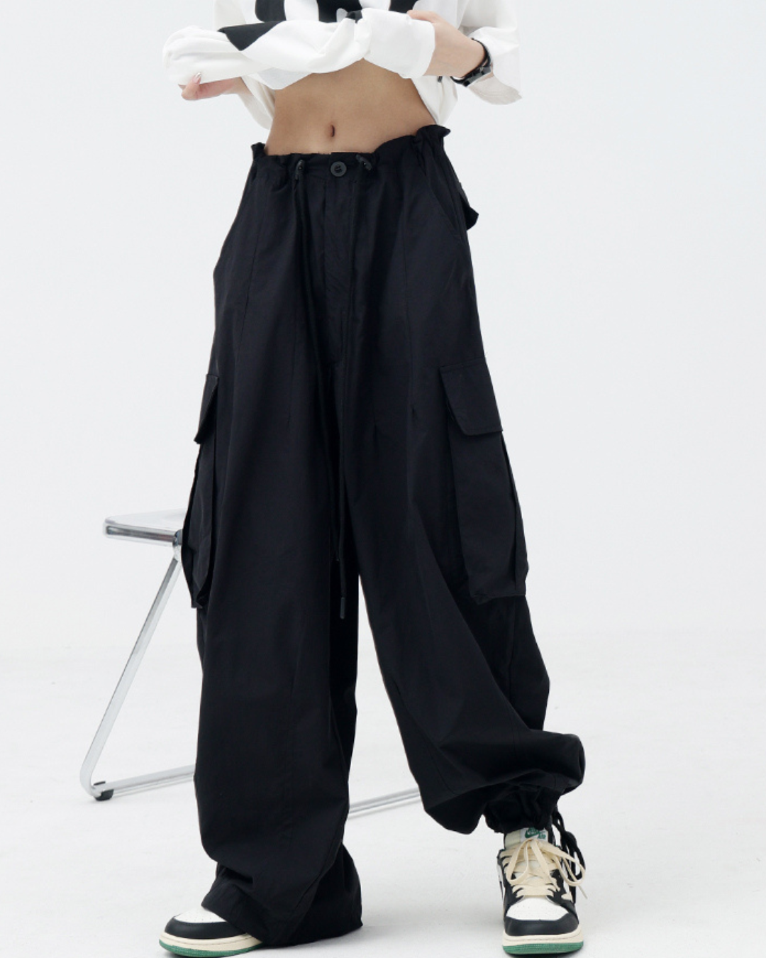 Wide Leg Cargo Pants KNS0044