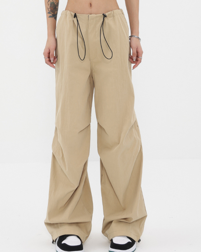 Tie Strap Balloon Cargo Pants KNS0029