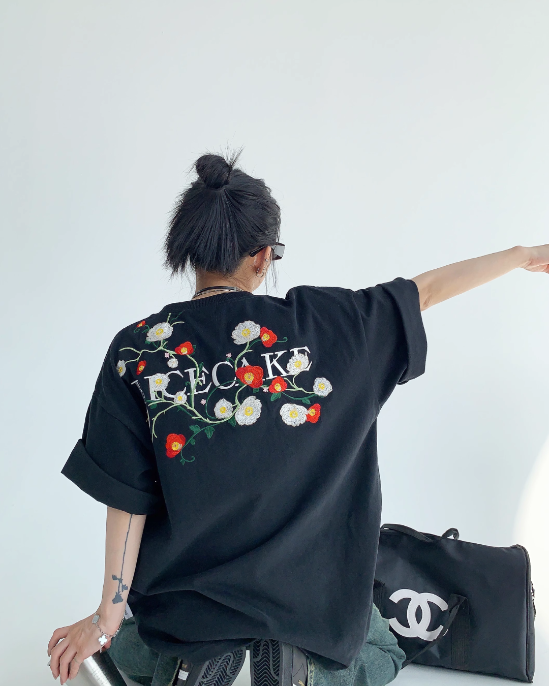 Back Flower Design T-Shirt YLS0180