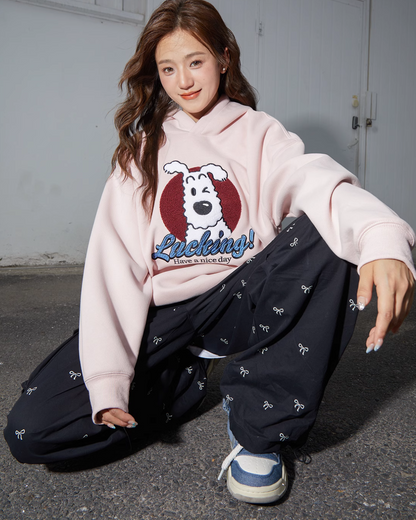 Dog Print Sweat Tops C2N0019