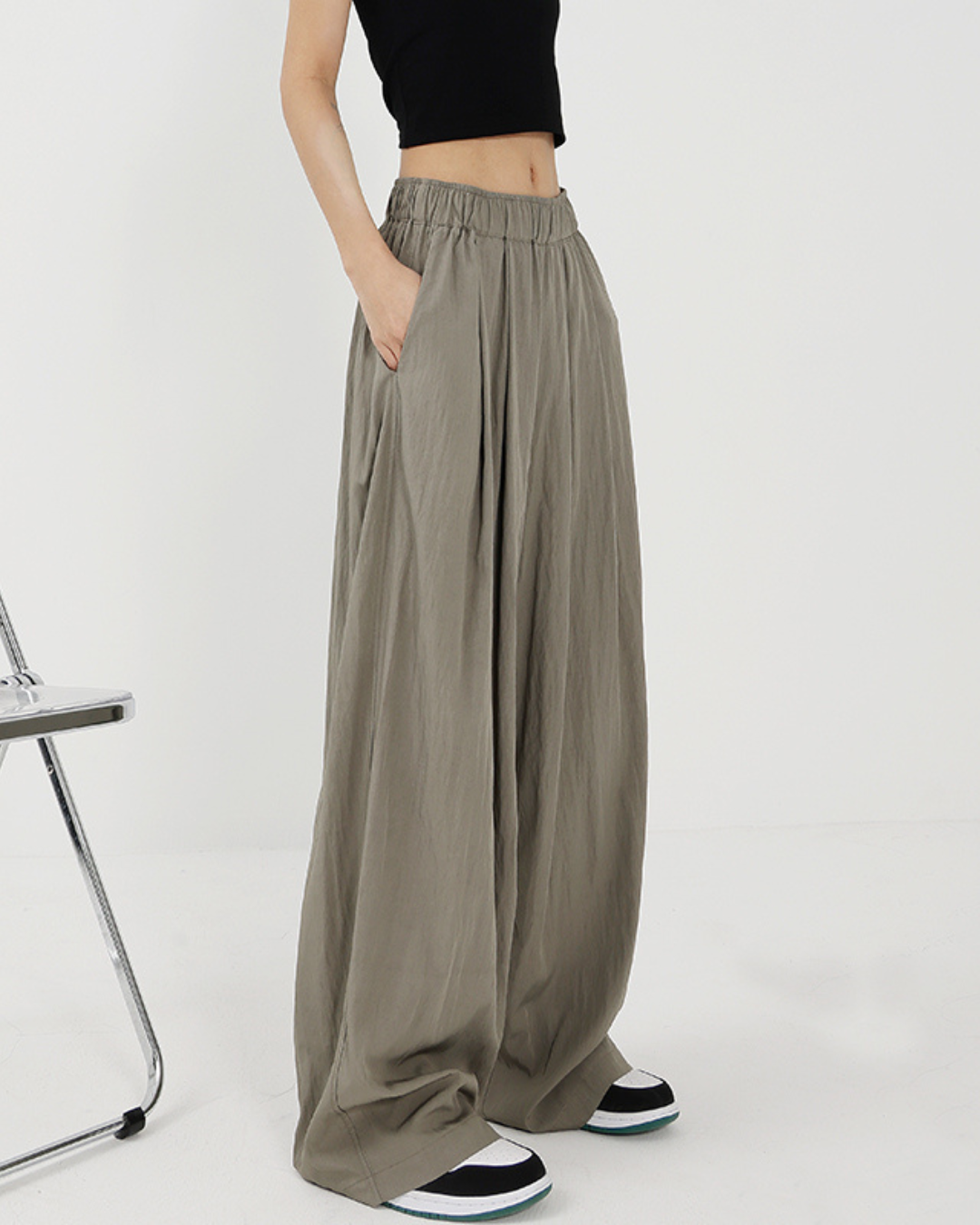 Wide Leg Mop Pants KNS0003