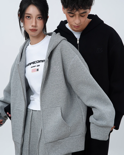 Loose Zip Hoodie JUN0003