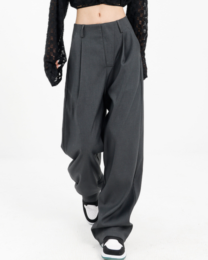 Tuck Wide Straight Pants KNS0013