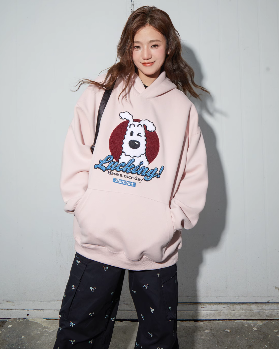 Dog Print Sweat Tops C2N0019