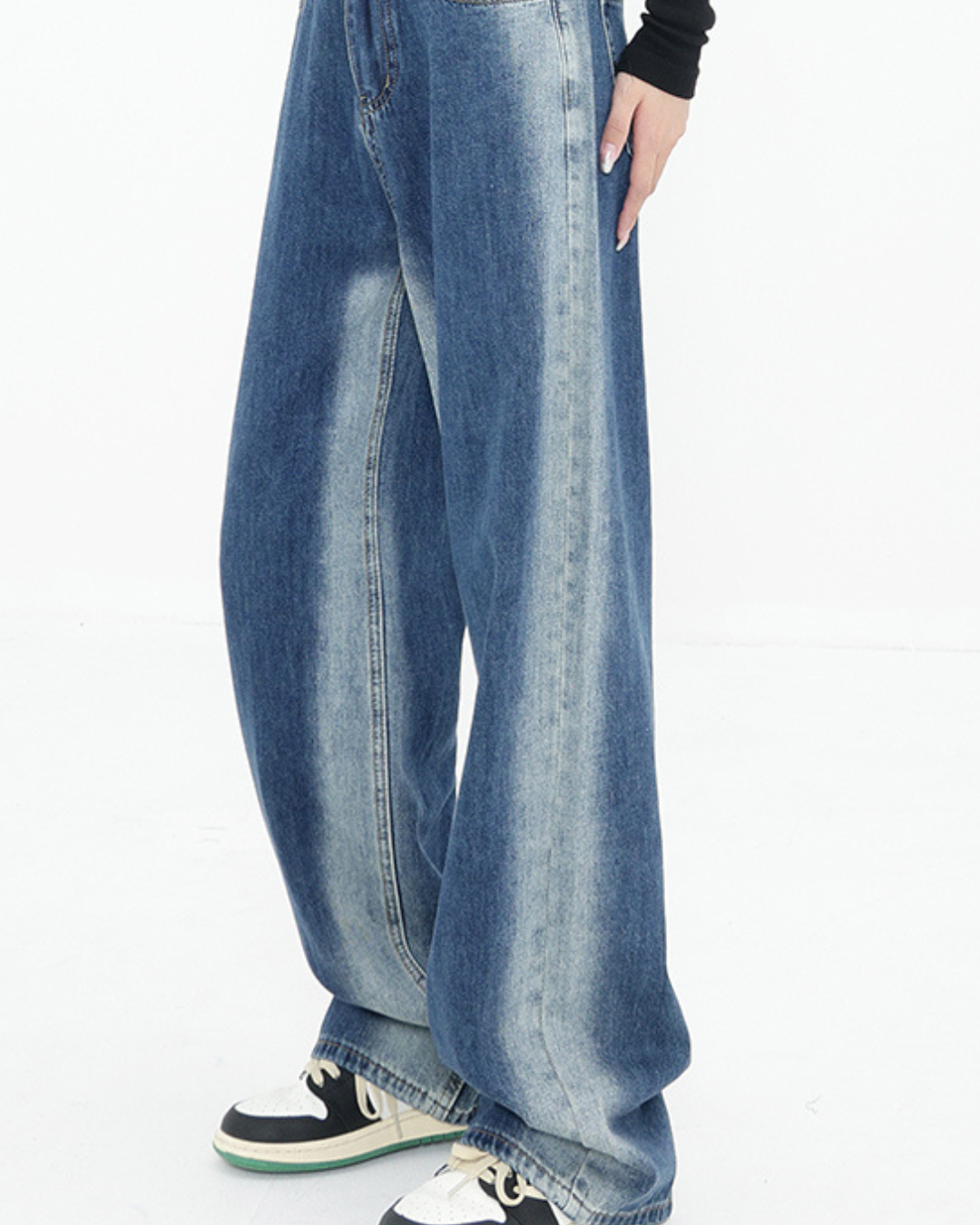 Gradient Washed Denim Pants KNS0022