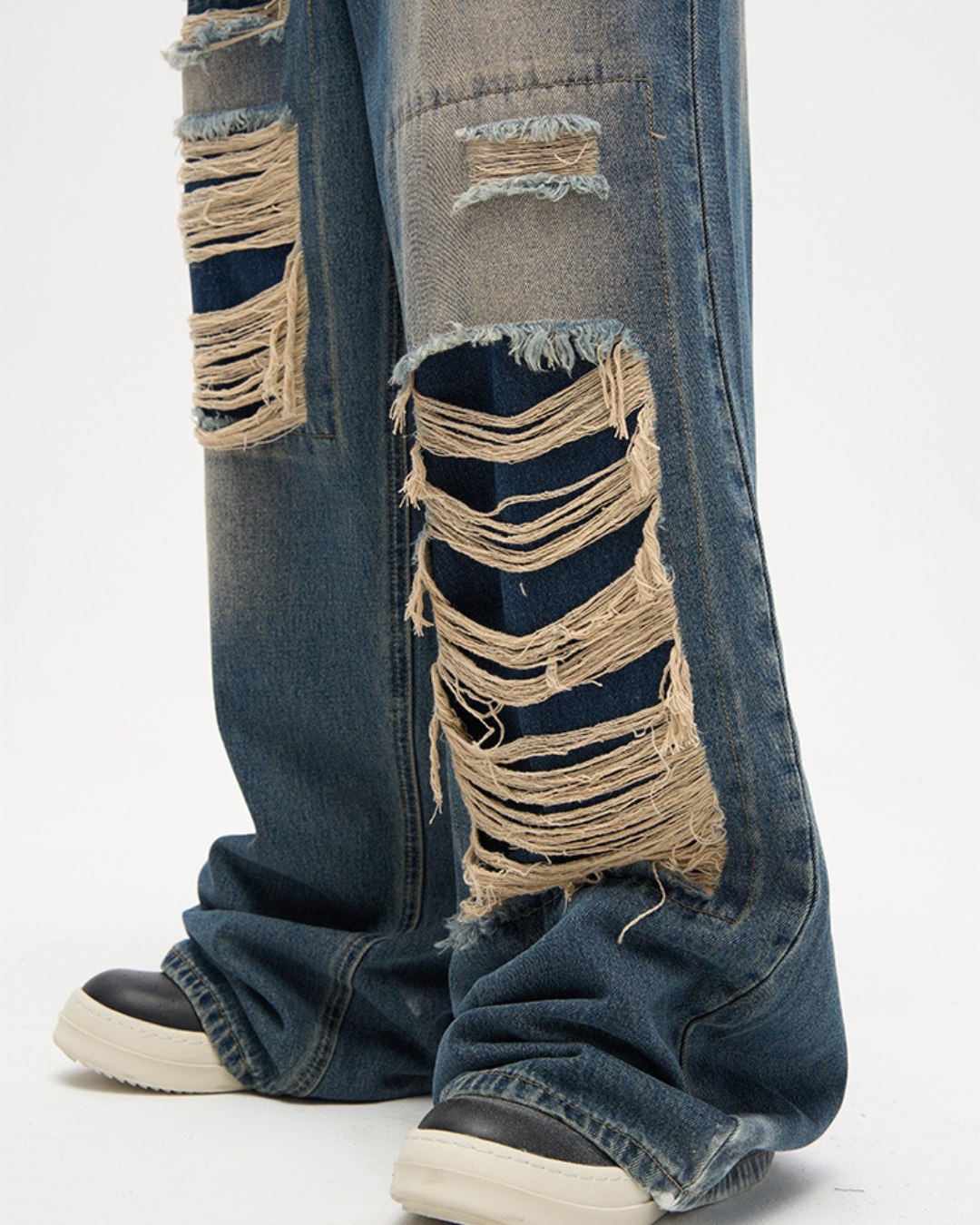 Loose Straight Damage Denim 77F0014