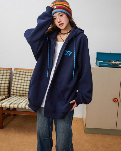 American Retro Zip Hoodie C2N0008