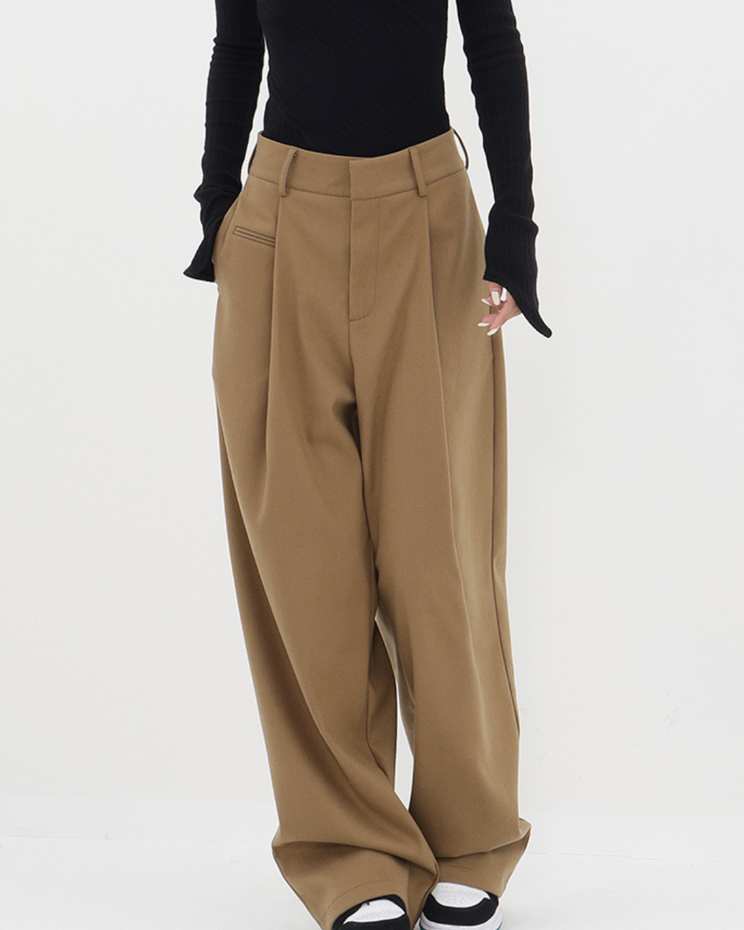 High Waist Drape Pants KNS0026