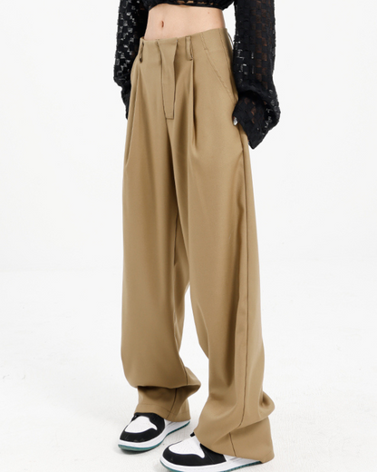 Tuck Wide Straight Pants KNS0013