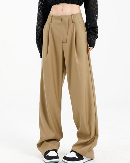 Tuck Wide Straight Pants KNS0013