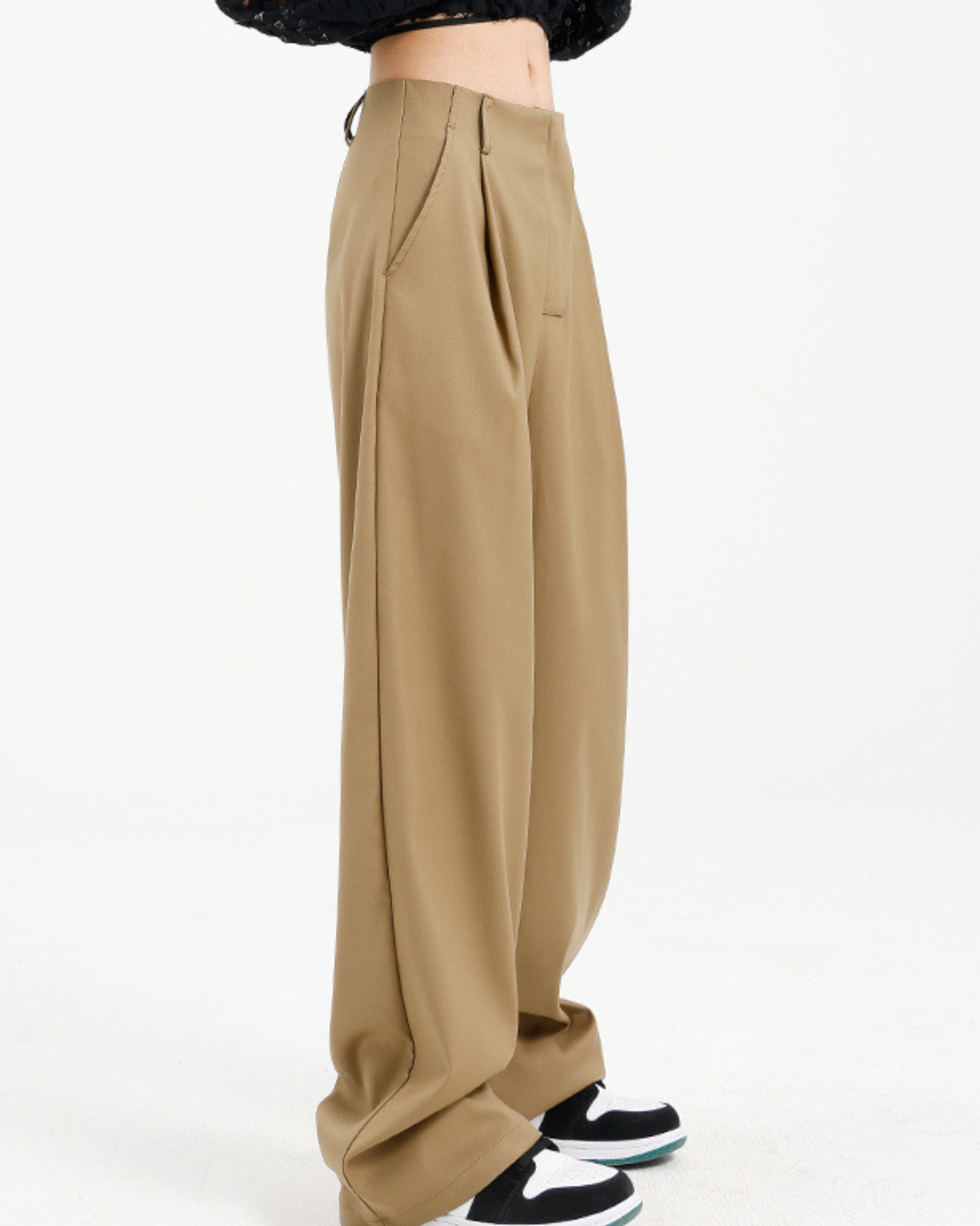 Tuck Wide Straight Pants KNS0013