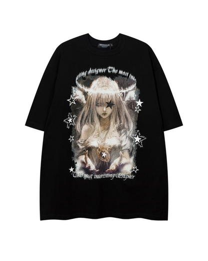 Angel Gothic Design Short Sleeve T-Shirt VGD0006