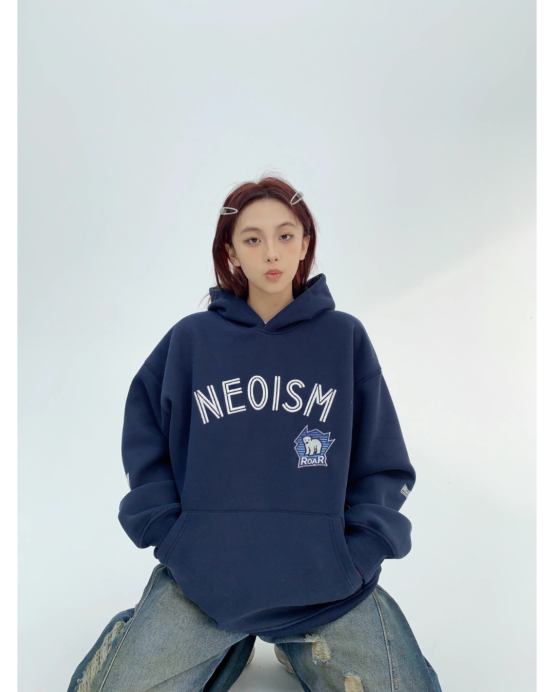 Oversized Logo Sweat Hoodie YLS0087