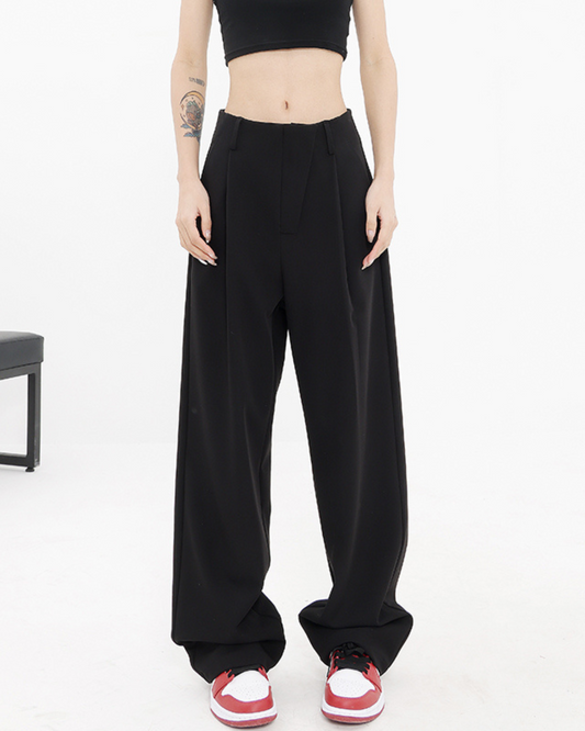 Tuck Wide Straight Pants KNS0013