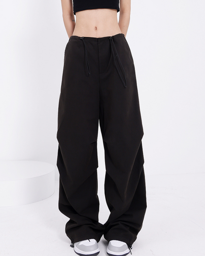 Tie Strap Balloon Cargo Pants KNS0029