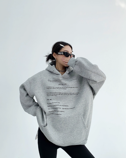 Street English Letter Sweat Hoodie YLS0074