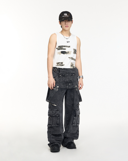 Unisex Denim Pants Overall PPS0031