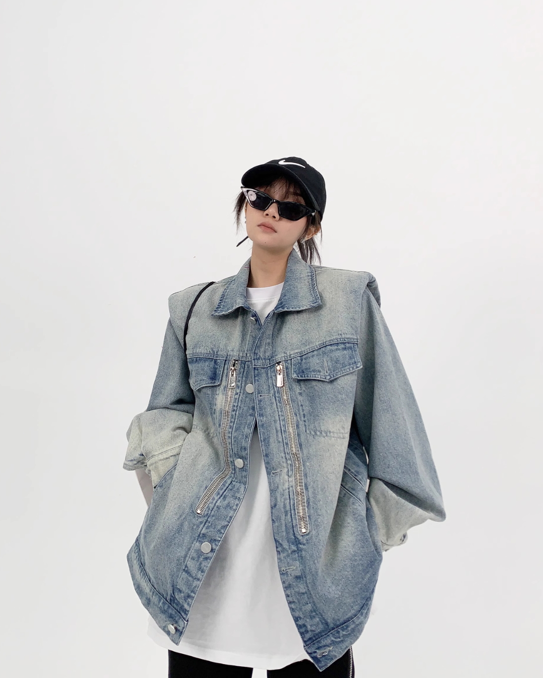 Double Zip Denim Jacket YLS0141