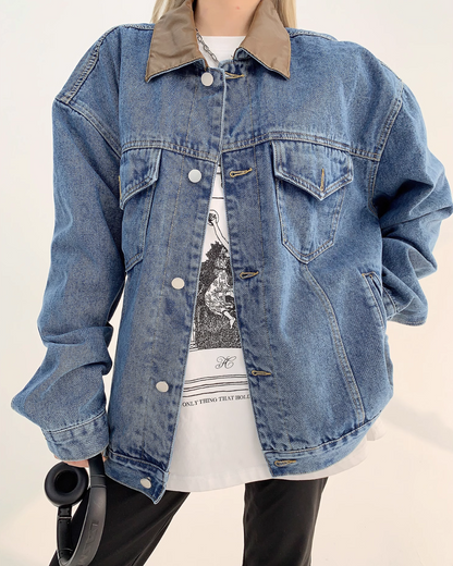 Casual Big Denim Jacket YLS0176