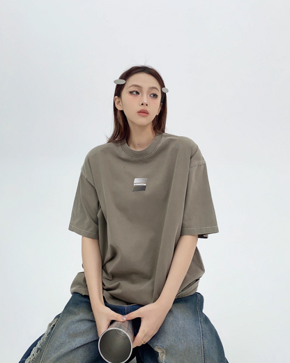 Round Neck Short Sleeve T-Shirt YLS0198