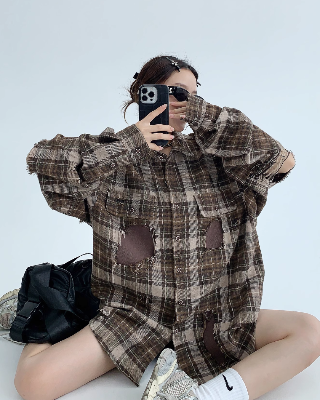 Vintage Big Check Shirt YLS0145