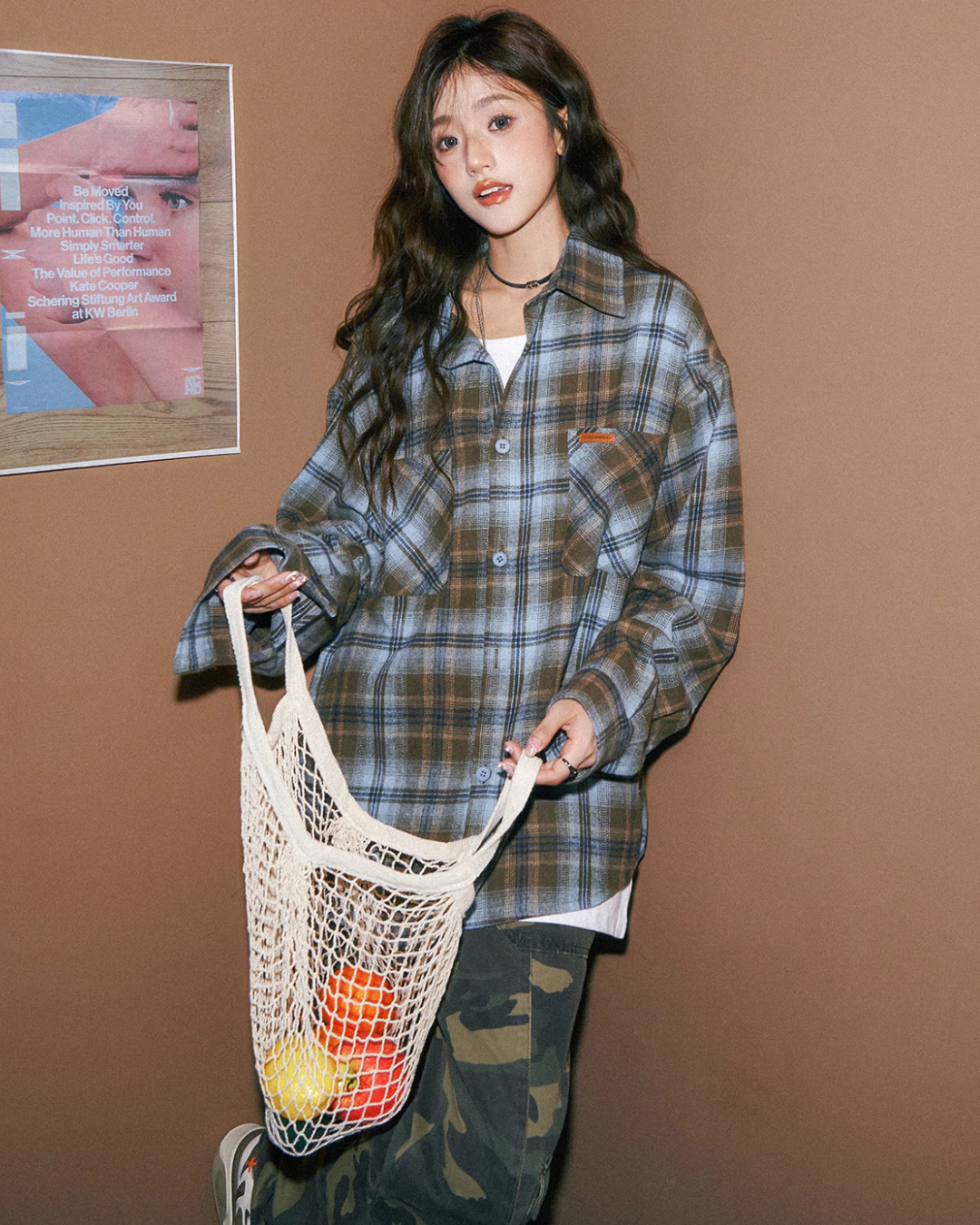 Vintage Check Long Sleeve Shirt C2N0003