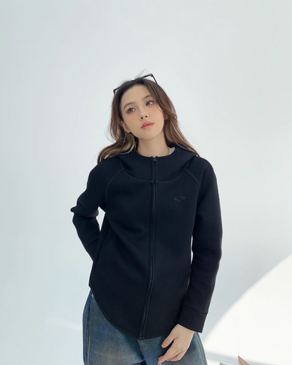 Mock Neck Zip Hoodie YLS0162