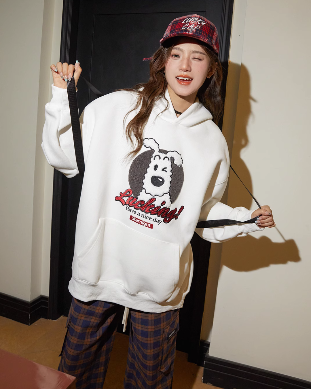 Dog Print Sweat Tops C2N0019