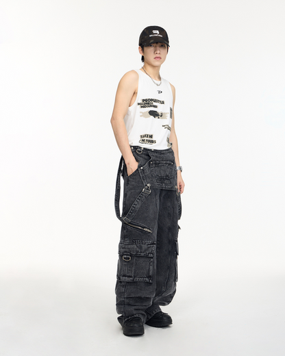 Unisex Denim Pants Overall PPS0031