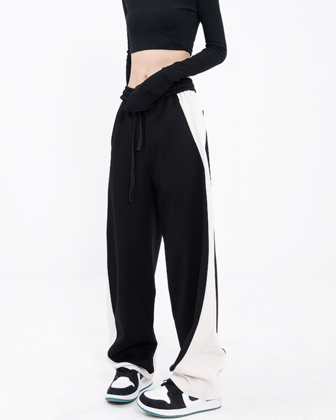 2 Color Design Sweat Pants KNS0027