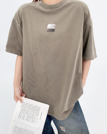 Round Neck Short Sleeve T-Shirt YLS0198