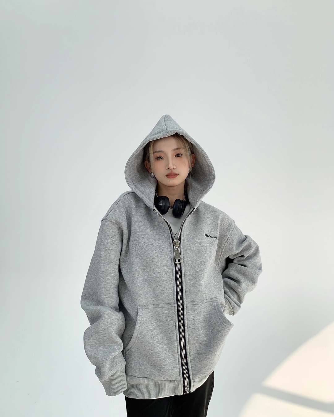 Large Zip Sweat Hoodie YLS0080