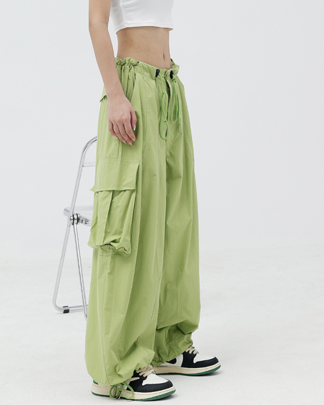 Wide Leg Cargo Pants KNS0044