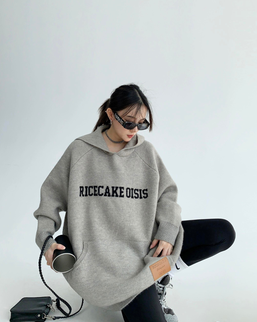 Casual Logo Knit Hoodie YLS0005