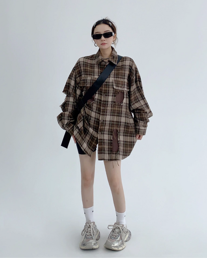 Vintage Big Check Shirt YLS0145