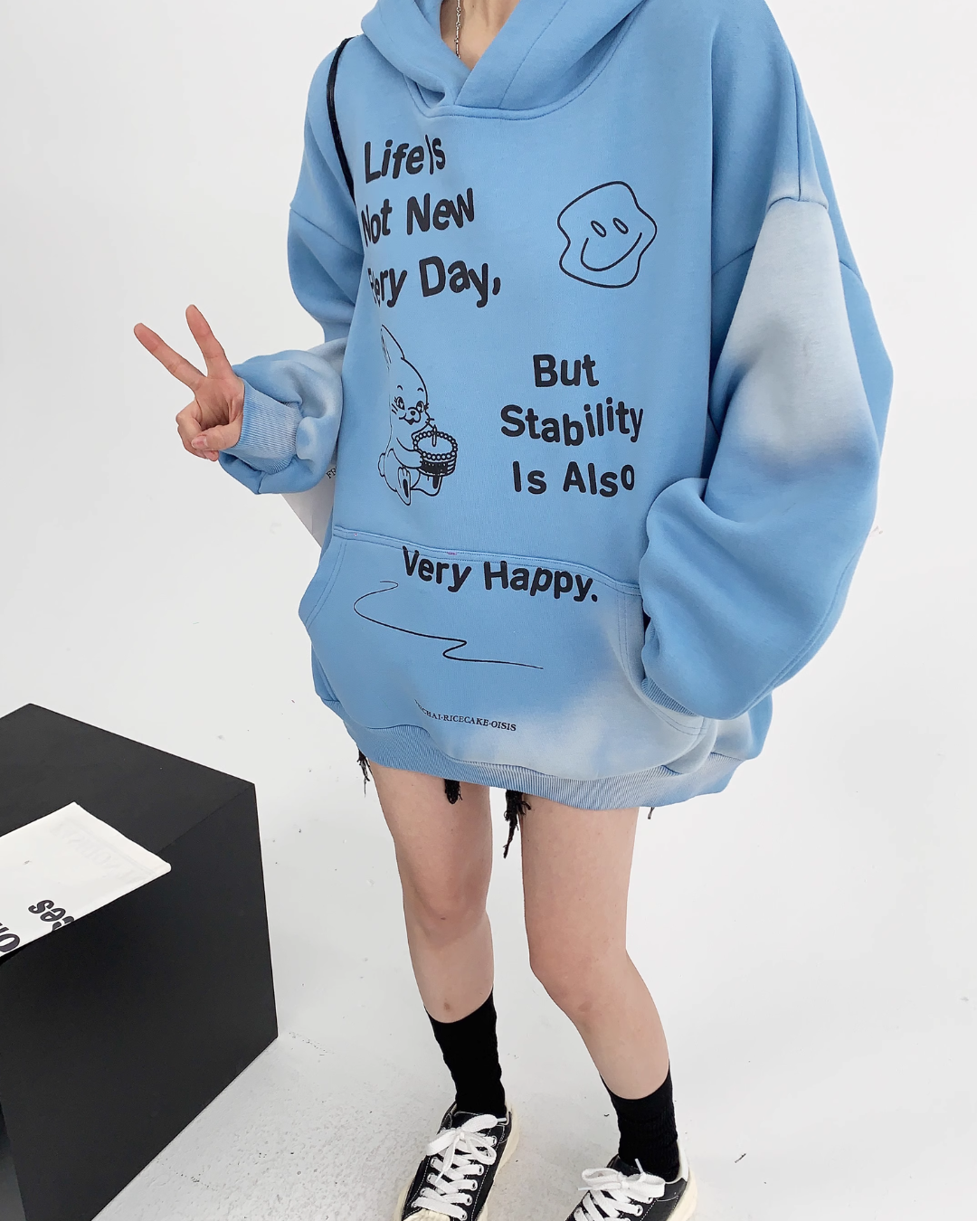 Oversized Doodle Sweat Hoodie YLS0066