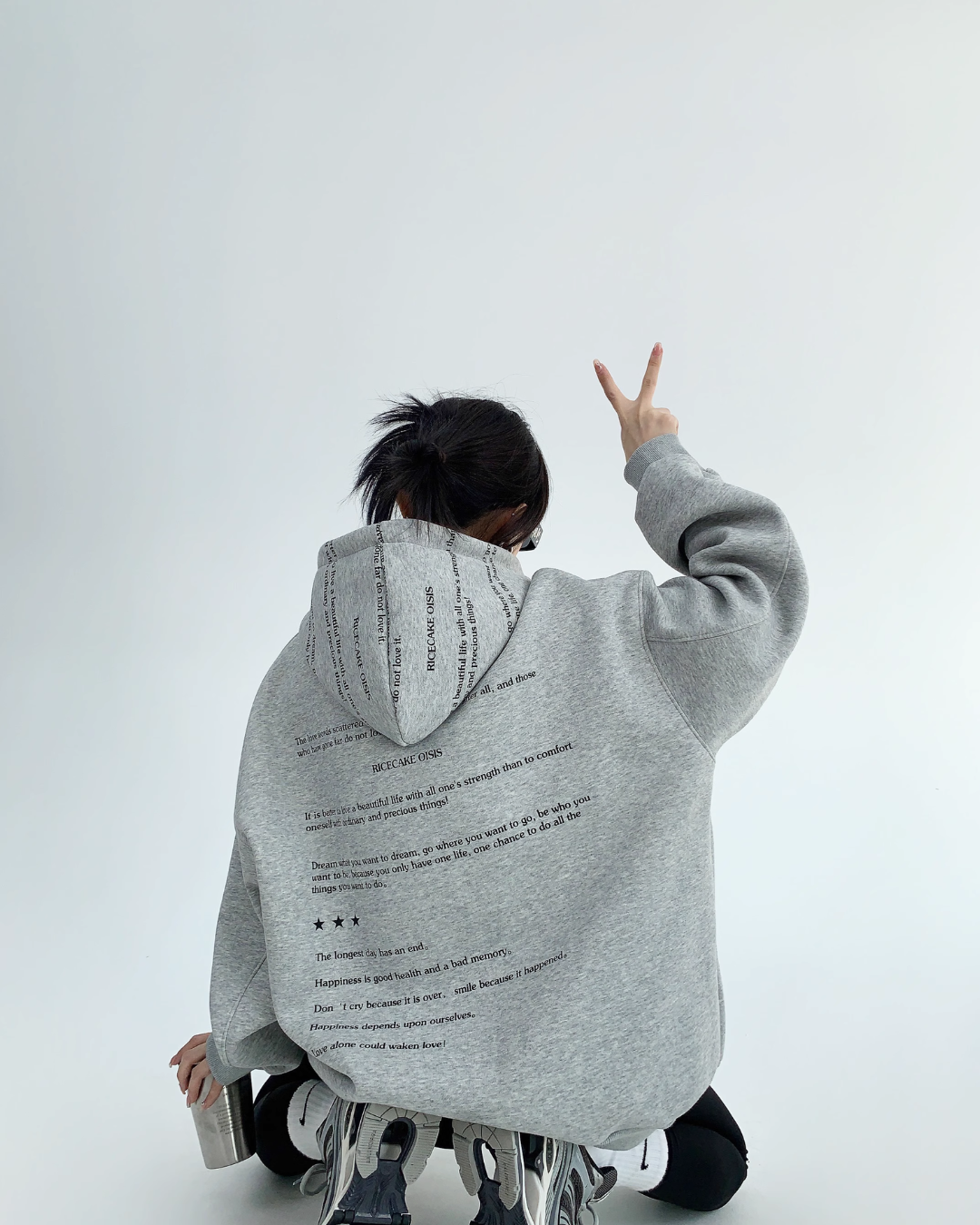 Street English Letter Sweat Hoodie YLS0074