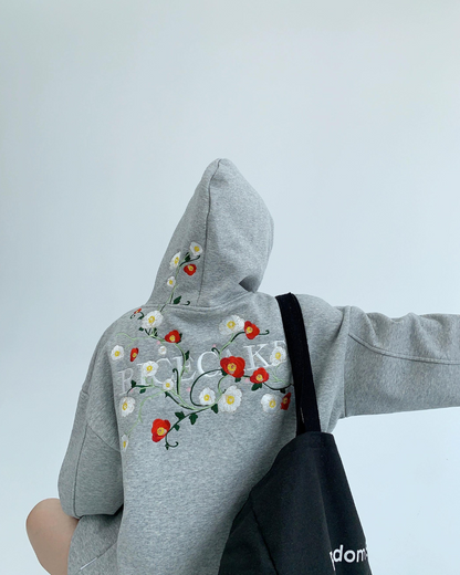 Floral Logo Sweat Hoodie YLS0003