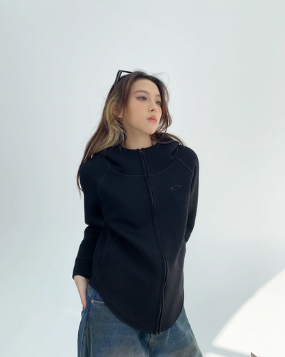 Mock Neck Zip Hoodie YLS0162