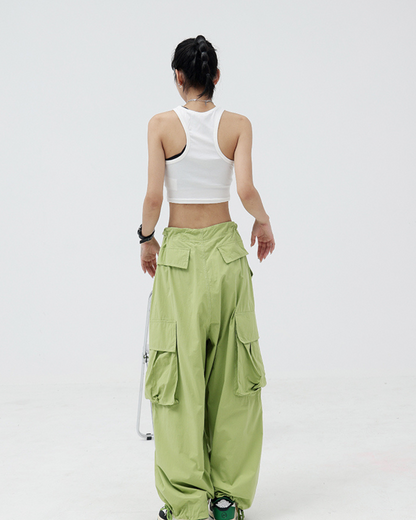 Wide Leg Cargo Pants KNS0044