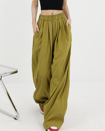 Wide Leg Mop Pants KNS0003