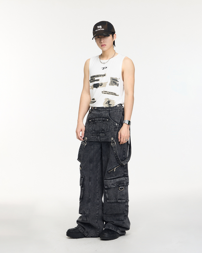 Unisex Denim Pants Overall PPS0031