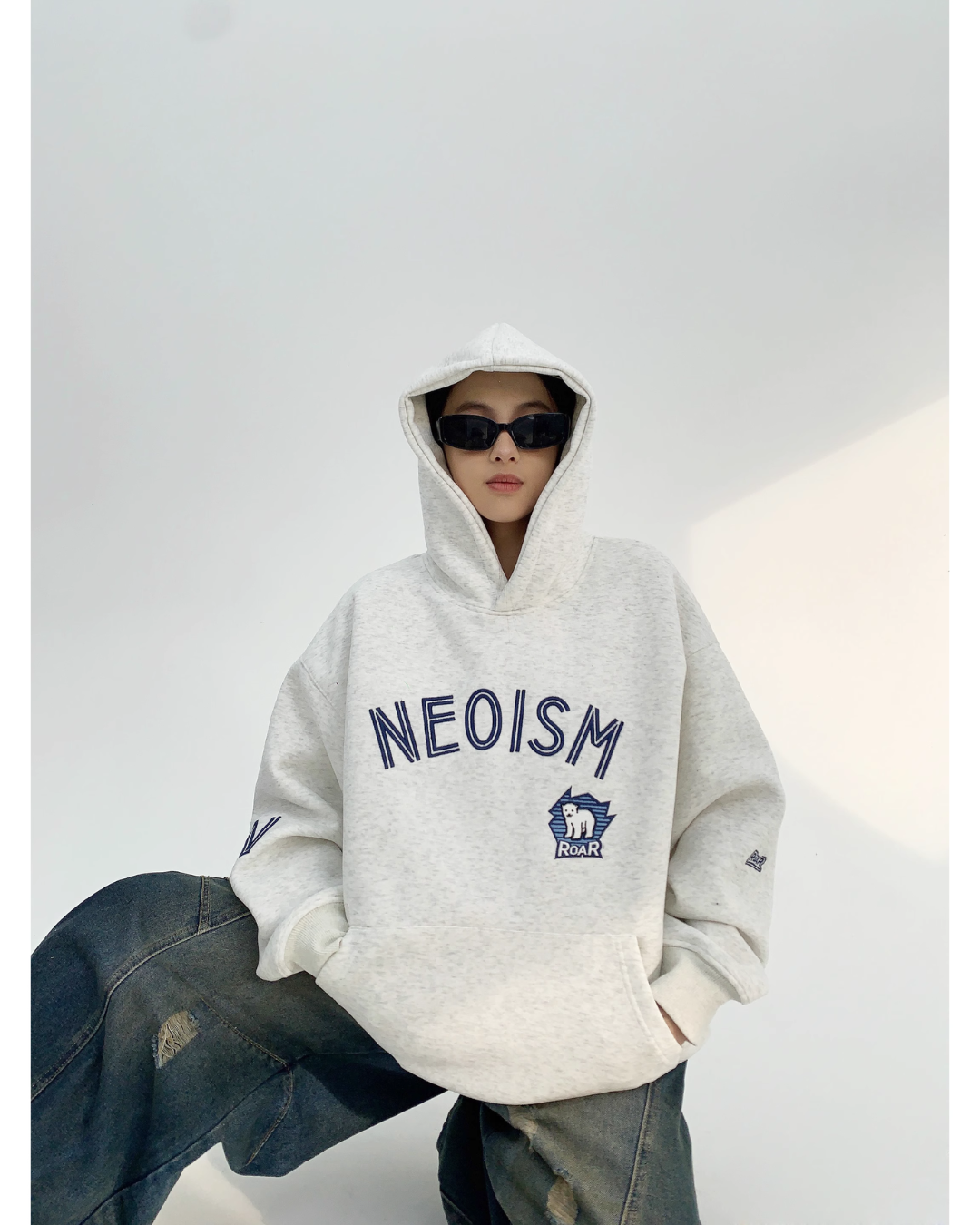 Oversized Logo Sweat Hoodie YLS0087