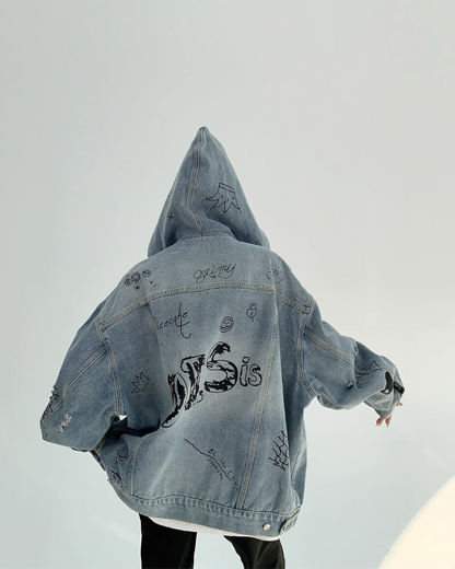 Retro Design Big Denim Jacket YLS0025