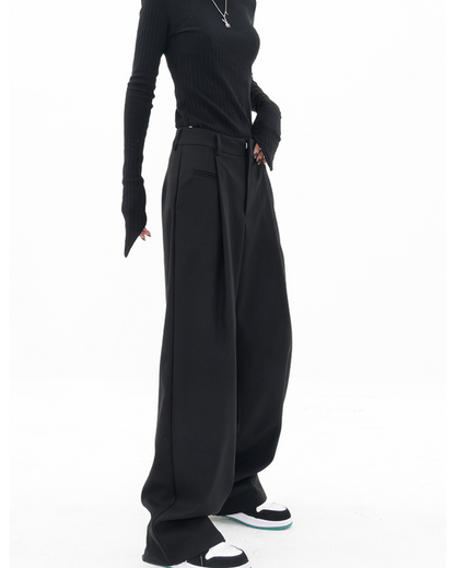 High Waist Drape Pants KNS0026