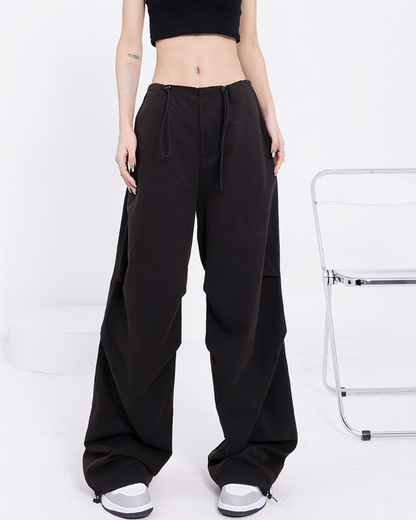 Tie Strap Balloon Cargo Pants KNS0029