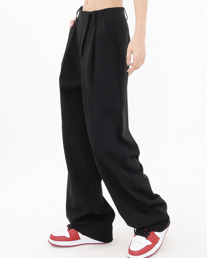 Tuck Wide Straight Pants KNS0013