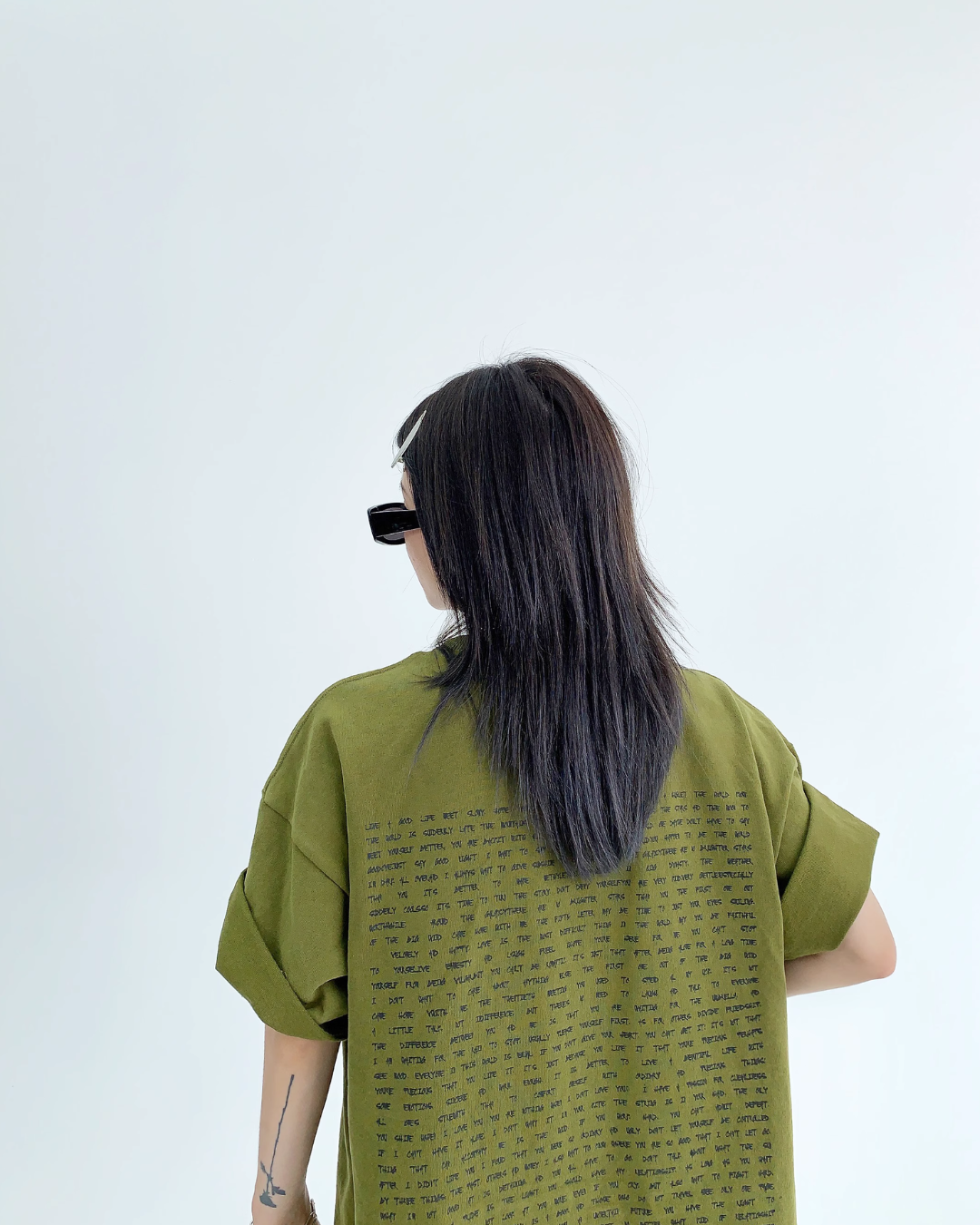 English Print Loose T-Shirt YLS0121