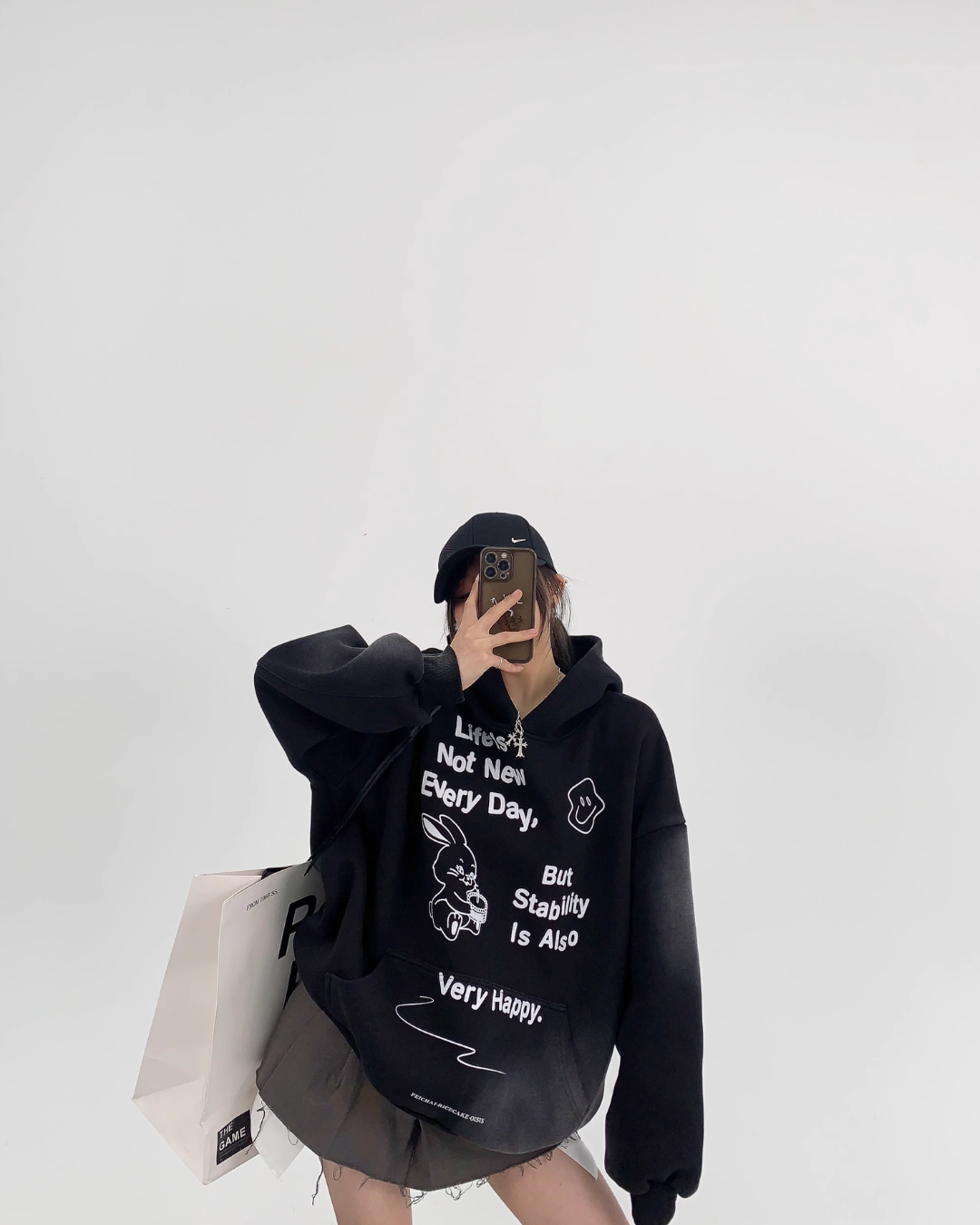 Oversized Doodle Sweat Hoodie YLS0066