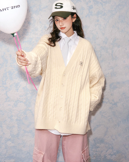 Cable Knitted Cardigan C2N0020